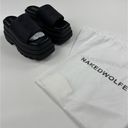 Naked Wolfe  - Delicious Chunky Sole Platform Slide Sandals in Black Photo 1