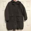 American Eagle  grey winter coat women’s size small. Puffer‎ jacket mid length Photo 0