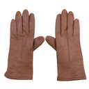 Fownes Womens Size 7 Brown Genuine Leather Acrylic Lined Gloves Vintage Photo 1