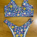 SheIn  Purple Daisy Underwire Bikini Set Photo 1