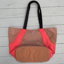 Equipment Tan/Pink Cotton Overland  Tote Bag Purse Photo 1