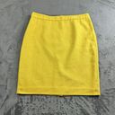 CAbi  Womens Skirt Size 8 Yellow Pencil Mini Boho Chic Career Mature Lagenlook Photo 0