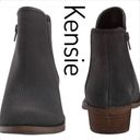 Kensie New  cute breathable almond toe Charcoal ankle boots, Size 7M Photo 5