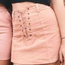 One Way  Corduroy Style‎ Mini Skirt in Pink Photo 0