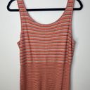 Nic+Zoe  Boho Retro Woven Knit Fall Colors Silk Blend Tank Top Metallic Large Photo 5