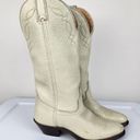 Laredo  31603 Ivory Cream Leather Cowboy Western Cowgirl Pointed Boots Booties 6M Photo 11