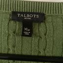 Talbots Cotton Cable Knit Cardigan Sweater Photo 2