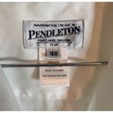 Pendleton  18W Crisp White Shirt, Excellent Condition.  No Flaws. Photo 1