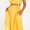 Farm Rio Yellow Open Waist Sundress Photo 3