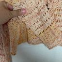 Free People  women's medium love galore sweater peach apricot flare bell knit cro Photo 8