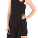 Just Cavalli NEW  Asymmetric Draped Midi Dress size 46 IT Black Photo 4