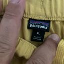 Patagonia  women’s yellow athletic drawstring shorts, size XL # Photo 4