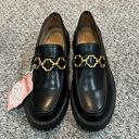 Sam & Libby NWT  Dark Academia Chunky Lug Sole Vegan Leather Loafers Size 6 Photo 0