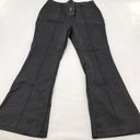 Shinestar  Womens Size Large Vegan Leather Black Bell Bottom Pants Photo 0