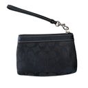 Coach  Black Monogram Wristlet Zip Bag Photo 1