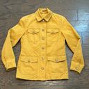 J. McLaughlin  Classic Twill Cargo Utility Jacket in Mustard Yellow Size XS Photo 0