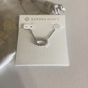 Kendra Scott 
Elisa Open Frame Crystal Pendant Necklace in Silver Tone Photo 6