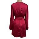 Stylestalker  ruby satin wrap front mini dress size Large Photo 5