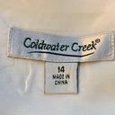 Coldwater Creek  white sleeveless linen top size 14 Photo 4