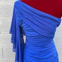 City Triangles Beautiful  Royal Blue One Flutter Sleeved Bodycon Dress Size Large Photo 7