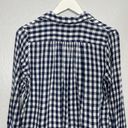 Denim & Supply Ralph Lauren  Women M Blue White Gingham Plaid Shirt Long Sleeve Photo 7