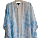 Southern Shirt   Blue and White Tie Dye Kimono  Sz One Size Photo 1