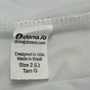 Dona Jo 15” High Rise White Pleated Tennis Skirt Size Large Photo 9