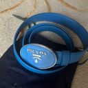 Prada  | Leather belt 80 cm Royal Blue Photo 1