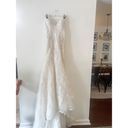 Oleg Cassini Wedding Dress Pure White sweetheart mermaid lace Sheath size 2 Photo 8