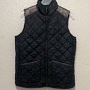 Krass&co Lauren Jeans  Western Quilted Denim Vest With Leather Trim Size Medium Photo 0