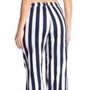 ONIA  Wide Leg Pants White Blue Navy Mila
Beach Striped Anthropologie Médium Photo 1