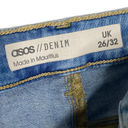 ASOS  Denim Stone Wash Slim Mom Fit Jeans 4 Photo 2