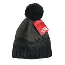 The North Face  Antlers Beanie Hat Pompom Bobble One Size Hunter Green Black Photo 1