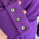 W By Worth  purple Noni dress with belt wrap style stretch jersey career chic Photo 6