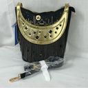 Disney  Jasmine Aladdin Bucket Bag/Crossbody Handbag Chain Link Fringe Black New Photo 8