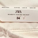 ZARA  The Chino Pant White Size 2 Photo 5