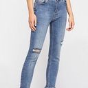 Free People  Great Heights Frayed Skinny Jeans Size 25 Photo 0