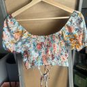 SheIn Floral Crop Top Photo 2