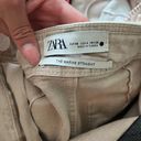 ZARA Tan Marine Straight Jeans Photo 2