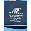 New Balance  Crop Pullover Top M Blue Flared Long Sleeve Round Neck Athleisure Photo 3