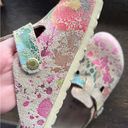 Birkenstock  Rare Flower Crush Paint Splatter Print Boston Clog Sandals 38 7 Photo 5