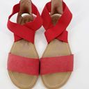 Sorel  Ella Red Pink Strap Sandals 6.5 Photo 2