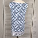 Eliane Rose  Boho Tank Top Medallion Print Blue/White-Small Photo 2