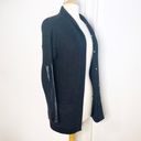 Michael Kors  Open Cardigan Sweater Jacket Coast Extra Small XS Black Chunky Knit Photo 2