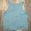 Cloud Chaser Womens Green Button Front Tie Tank Top - M Photo 4