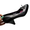 Isaac Mizrahi 854- for Target Black Grey Pink Ribbon Bow Ties Heels Gray Shoes Photo 0