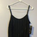 Tiana B . Black Ribbed Spaghetti Strap Maxi Dress size 12 Photo 1