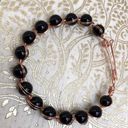 Onyx Handcrafted Black  Copper WireWrapped Bracelet Photo 3