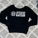 PINK - Victoria's Secret Black VS Sweatshirt  Photo 0