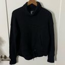 Sweaty Betty  Black Funnel Neck Sweater Pullover Boucle Long Sleeve Womens XXS Photo 1